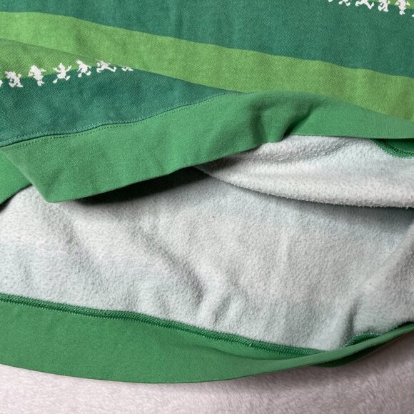 Disneyland Mickey and Friends Spirit Jersey Sweatshirt Disneyana Green Stripe XL - Picture 9 of 11